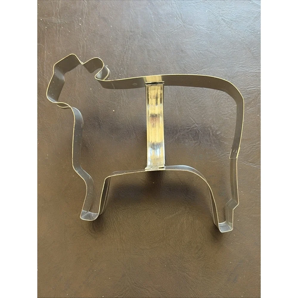 Large Metal Handle Cookie Cutter Cow 4